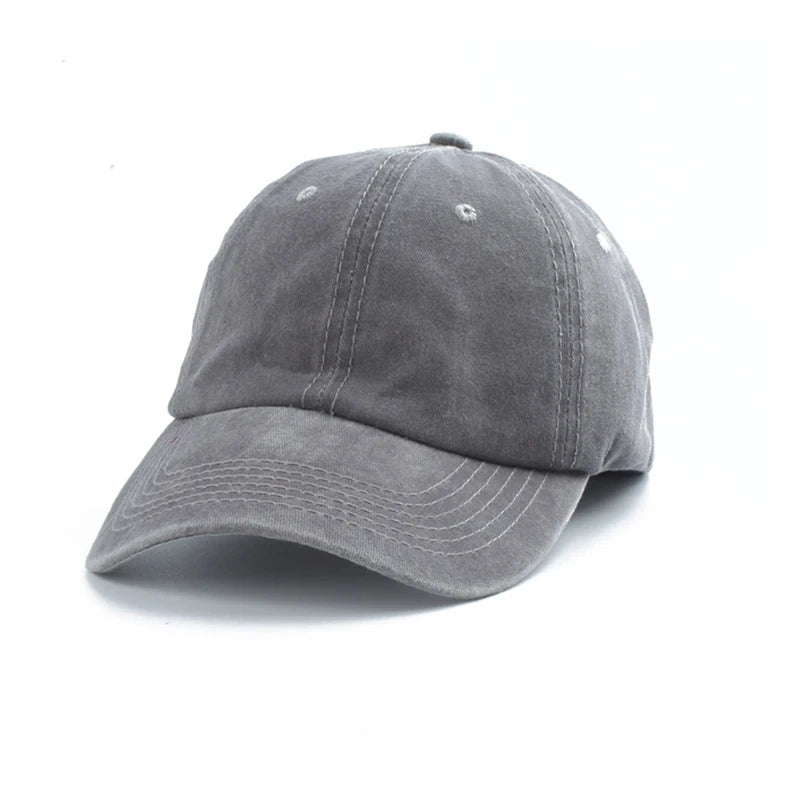 Boné de Basebol StylishCap - Jeans Lavado Unissex Adulto e Infantil