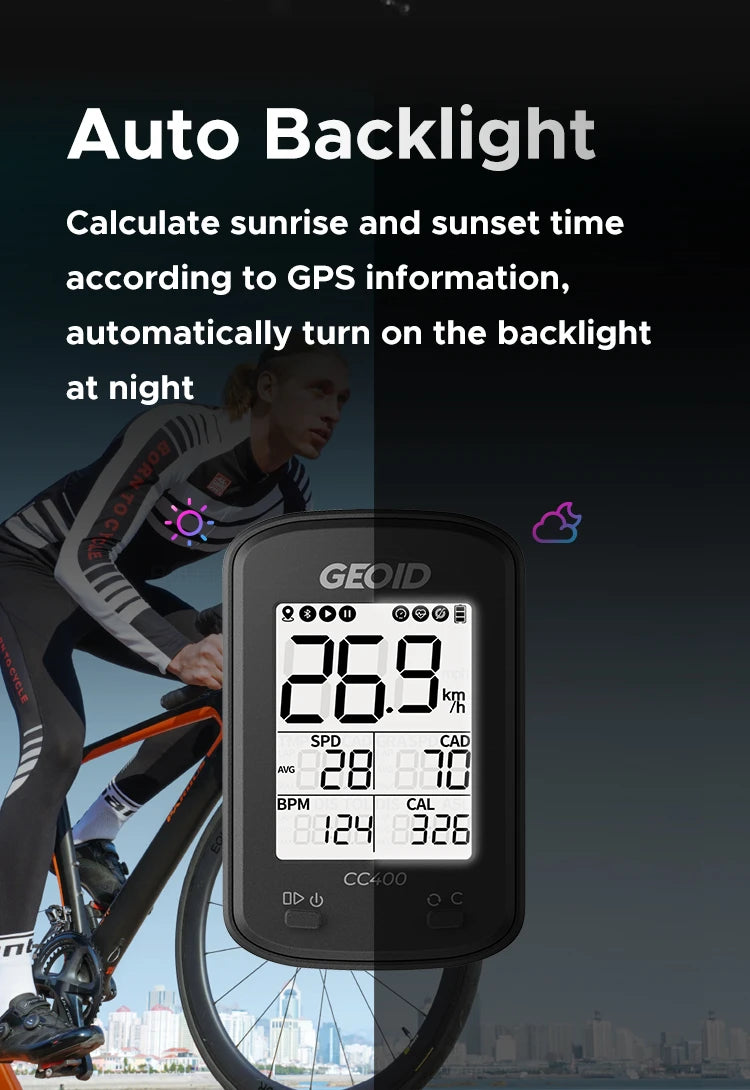 Computador GPS para Bicicleta Geoid CC400