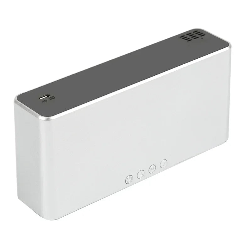 Carregador por Indução com  Relógio, Despertador e Termômetro Digital LED de Ambiente SuperTech.