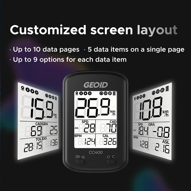 Computador GPS para Bicicleta Geoid CC400
