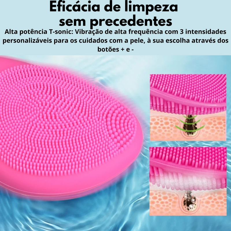 Escova de Limpeza de Pele Elétrica Face Plus