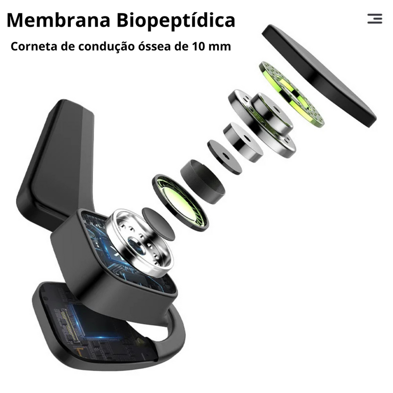 Fone de Ouvido de Condução Óssea Sem Fio Bluetooth TWS com Microfone Xiaomi