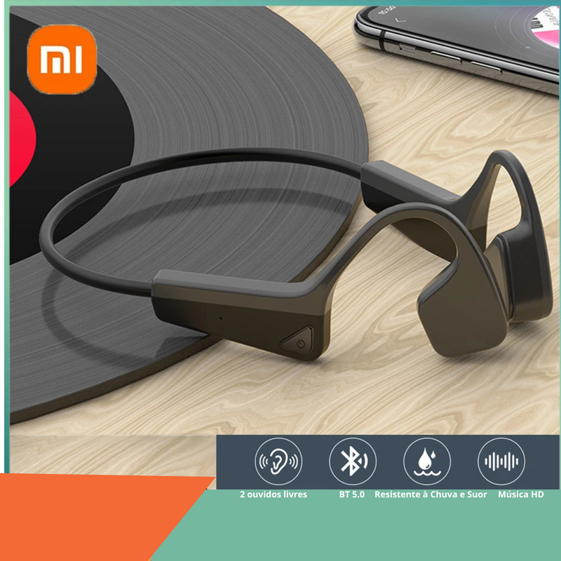 Fone de Ouvido de Condução Óssea Sem Fio Bluetooth TWS com Microfone Xiaomi