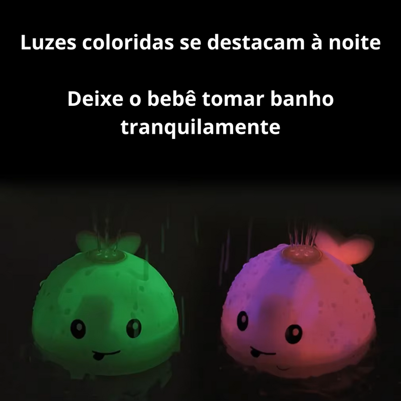 Brinquedo para Banho de Bebê Baleia